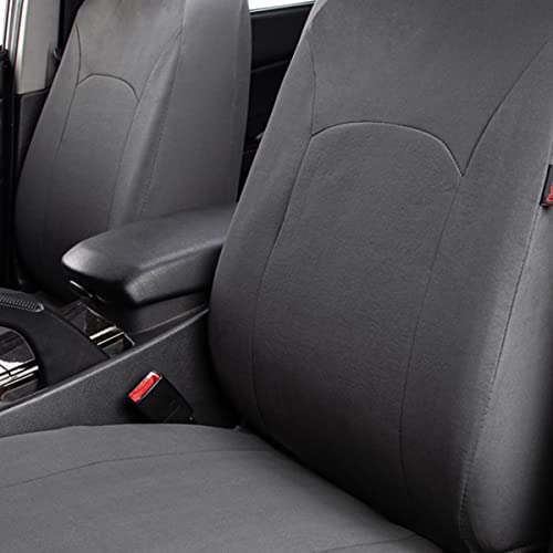 Flying Banner Car Seat Covers Front Seats Rear Bench Polyester car seat Protectors Easy installations Rear Bench Split Classic Man Lady Truck - color: Solid Gray