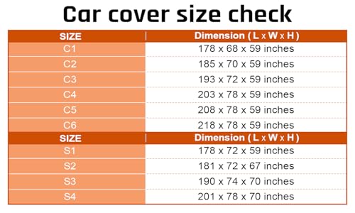 Car Covers for Automobiles All Weather Waterproof with Silver Stripe Design, Universal Fit Kia Stinger K5/Optima, Chevy Malibu, Cadillac CT4, BMW 3 Series(19-25), Benz C-Class(22-25) - size: 1-C3 Fit Sedan Length 186-193 inch