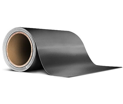 VViViD Dark Grey Carbon Air-Release Adhesive Vinyl Pinstripe Tape Roll (4 Inch x 20ft) - size: 4” x 20ft