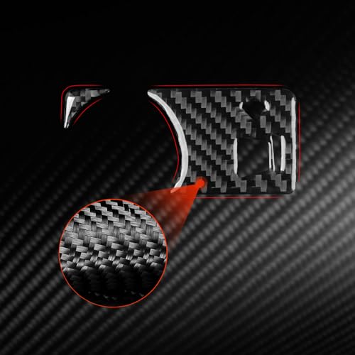 Interior Decals Compatible with Hyundai Genesis Coupe 2013 2014 2015 2016 Headlight Switch Control Button Real Carbon Fiber Trim Stickers - color: Headlight Switch