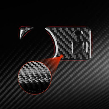 Interior Decals Compatible with Hyundai Genesis Coupe 2013 2014 2015 2016 Headlight Switch Control Button Real Carbon Fiber Trim Stickers - color: Headlight Switch