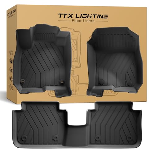 Floor Mats Fit for Honda HRV 2026 2025 2024 2023 Sport/LX/EX-L (Gasoline & Hybrid) & for Acura ADX 2025-2026, All Weather TPE Custom Fit HR-V Anti-Slip Floor Liners, 1st & 2nd Row, Black - color: for Honda HR-V | 2023-2026 | Floor Mats