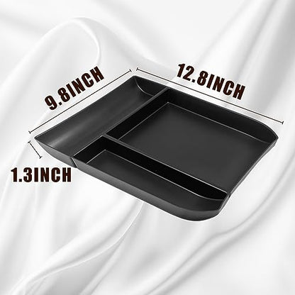 Muslogy for Palisade 2023 2024 Lower Center Console Organizer Storage Tray Interior Accessories ABS Material Compatible with Hyundai Palisade 2021 2022-2024 (Black) - size: 21-25 Palisade Console Organizer