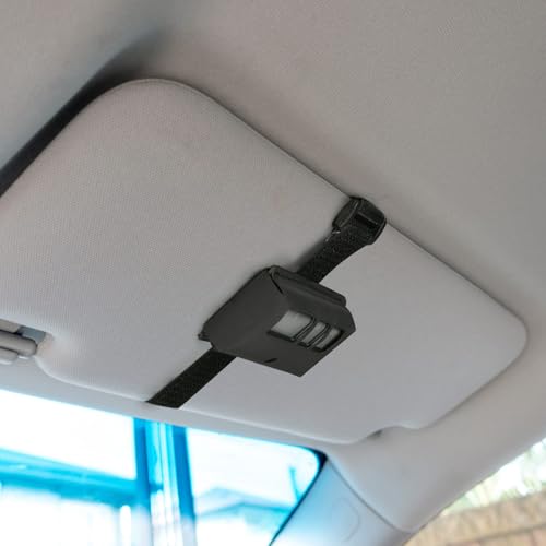 Homakover Garage Door Opener Holder for Visor, Carrying Case for Chamberlain LiftMaster Garage/Gate Door Opener Remote, Adjustable Visor Bag Gate Clicker Holder - size: Chamberlain Liftmaster