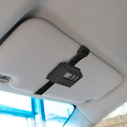 Homakover Garage Door Opener Holder for Visor, Carrying Case for Chamberlain LiftMaster Garage/Gate Door Opener Remote, Adjustable Visor Bag Gate Clicker Holder - size: Chamberlain Liftmaster