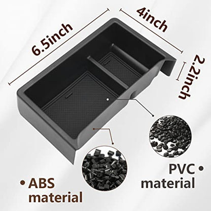 Muslogy for Maverick Center Console Organizer Gear Shift Storage Box ABS Material Insert Tray Compatible with Ford Maverick 2026 2025-2022 Accessories (Black) - size: Gear Shift Storage Box (2022-2024)