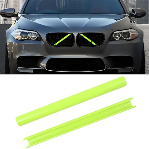 Compatible with BMW Grill Inserts Trims F10 F48 F45 F12 F13 F01 F02 F11For 2 5 6 7 X1 X2 Series Compatible with BMW V Brace Wrap Covers Green Grill Stripes Wrap Accessories - color: Green, size: F10/F48