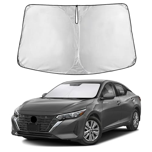 Autovir Windshield Sun Shade Fit for 2020-2023 2024 2025 Nissan Sentra Sun Shade, Front Window Sun Visor, UV Protection, Heat Blocker, Foldable Car Accessories - size: For Nissan Sentra 2020–2025