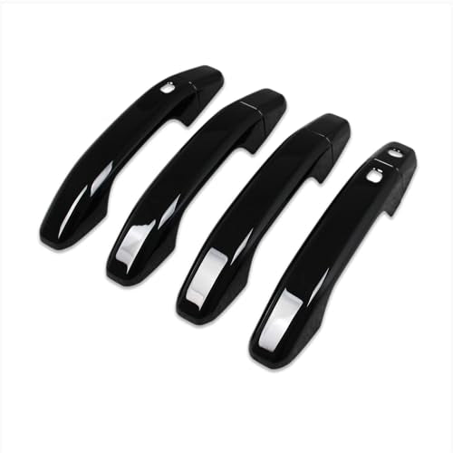 Beautost Fit for Chevrolet Silverado 2019 2020 2021 2022 2023 2024 2025 2026/Colorado 2024 2025 2026 Exterior Door Handle Cover Trims (Black) - color: Black