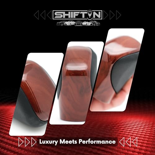 Gear Shift Knob Shifter for Lexus ES GS GX is NX RC RX 200t 300 350 3450h 450hL 350L (Black Leather/Brown Walnut Maple) - color: Black Leather / Brown Walnut Maple