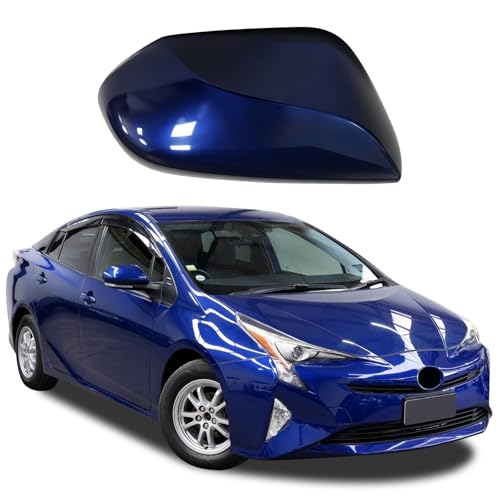 Left Driver Side Car Mirror Cap Cover Compatible with Toyota Prius 2016 2017 2018 2019 2020 2021, Direct Replacement, 87945-47060, Blue - color: blue, size: Left