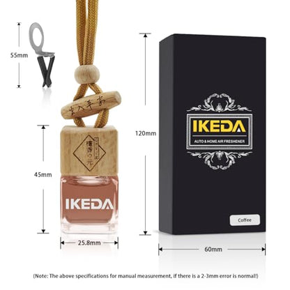 Car Air Freshener | Long-Lasting Coffee Aromas | Car Scent Hanging with Vent Clip | Odor Eliminator Deodorizer for Automotive Women Men (Square-Coffee)