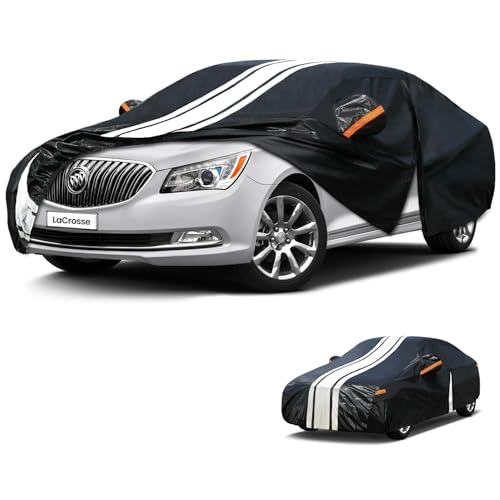 Car Cover Custom Fit for Buick Lacrosse Outdoor/Indoor Full Car Cover, with Towel/Dust Bag. All Weather Waterproof Rain Snow UV Sun Protector. - size: Custom Fit Buick LaCrosse