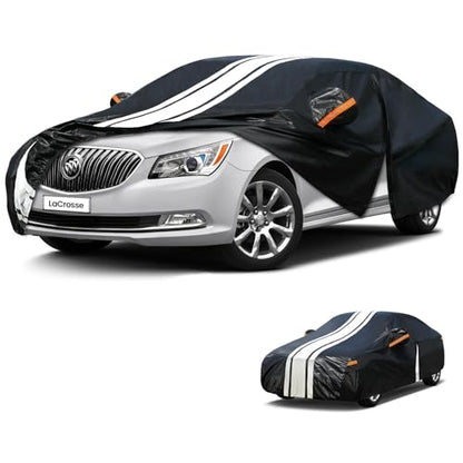 Car Cover Custom Fit for Buick Lacrosse Outdoor/Indoor Full Car Cover, with Towel/Dust Bag. All Weather Waterproof Rain Snow UV Sun Protector. - size: Custom Fit Buick LaCrosse