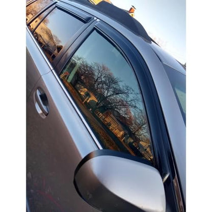 94484 Rainproof Side Window Wind Deflectors for 2010-2014 Outback, Tape-on Sun Rain Guard Sets,Nice Looking Window Visors for Cars,Vent Deflector for 10-14 Outback - size: 2010-2014 Outback
