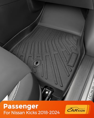 CARxion® for Nissan Kicks Floor Mats & Cargo Liner (2018-2024, All-Weather TPE, 4PCS Full Set,Not for 2025)