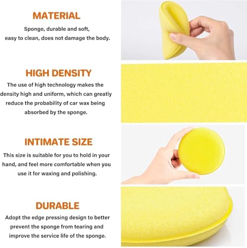 8pcs Car Windshield Cleaning Tool, Windshield Cleaner with with 5 Little Microfiber Pads That can be Washed/reused, Window Cleaner Tool, for Auto Glass Wiper (Green 01) - color: green 01