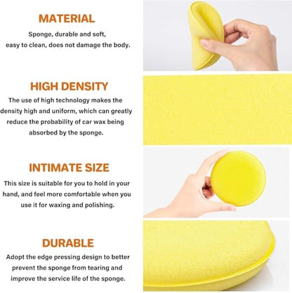 8pcs Car Windshield Cleaning Tool, Windshield Cleaner with with 5 Little Microfiber Pads That can be Washed/reused, Window Cleaner Tool, for Auto Glass Wiper (Green 01) - color: green 01