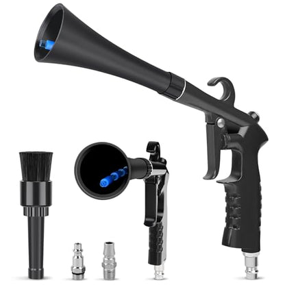 Car Cleaning Gun Detailing Interior Dryer Air Blow Gun, High Pressure Blower Gun, Car Detailing Kit Interior Cleaner, Car Detailing Tools for Car Quickly Blasts Dirt and Dust Works with Air