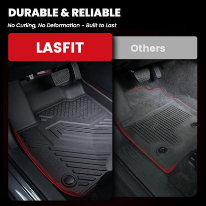 LASFIT Floor Mats & Cargo Mat with Backrest Mat for Honda HRV 2026 2025 2024 2023 Sport/LX/EX-L & for Acura ADX 2025-2026, All Weather TPE Custom Fit HR-V Floor Liner Accessories Full Set, Black - style: 6）For Honda HR-V | 2023-2026 | Full Set