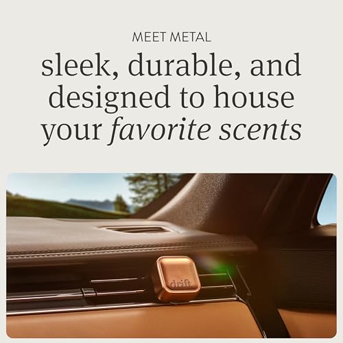 Drift Metal Vent Clip Starter Kit - Car Air Freshener - Scent Diffuser for Car - Metal Odor Eliminator - Open Air