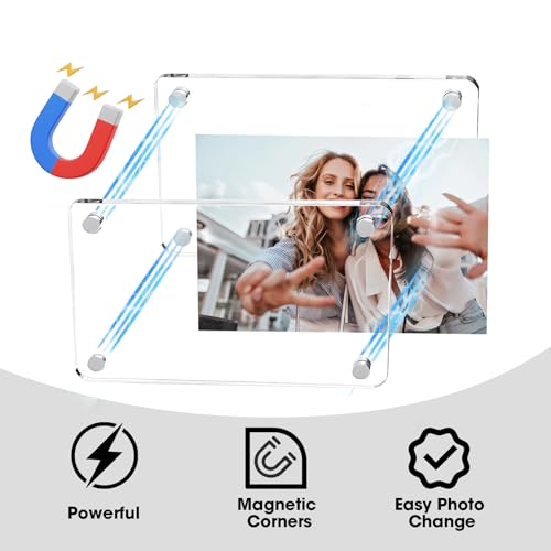 20 Pack Magnetic Car Visor Photo Clips, 3 Inch Sun Visor Picture Holders for Instant Photos, Family & Personal Memories Versatile Hanging Accessories for Cars, Fridge, Office & More