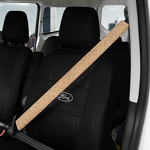 HighnessHwoo Extra Long Seatbelt Covers for Adults Kids Women & Men, Soft Car Seat Belt Strap Cushion for for truck & bus drivers only, Shoulder Neck Chest Protector Pads, 1pc, Beige, 39.5in - color: Beige, size: 39.5in - 1pc