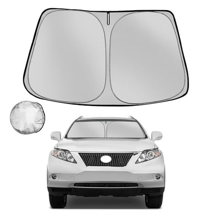 Windshield Sun Shade for 2010-2015 Le-xus RX Foldable Sun Sunshade for Car Front Window Blocks UV Rays and Heat Automotive Interior Protector Custom Fit Accessories - size: for 2010-2015 Le-xus RX