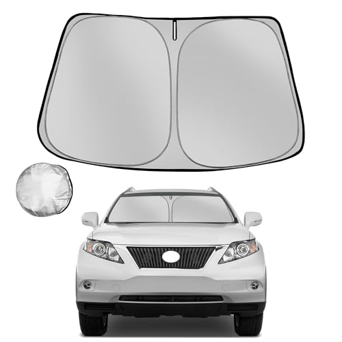 Windshield Sun Shade for 2010-2015 Le-xus RX Foldable Sun Sunshade for Car Front Window Blocks UV Rays and Heat Automotive Interior Protector Custom Fit Accessories - size: for 2010-2015 Le-xus RX
