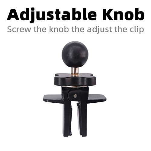 for Garmin Air Vent Mount Holder - 17mm Ball Phone/GPS Vent Mount Base with Silicone Clip & Adjustable Knob for Garmin Nuvi Drive Drivesmart Dezl Zumo Driveassist DriveLuxe StreetPilot RV - size: Air Vent Mount