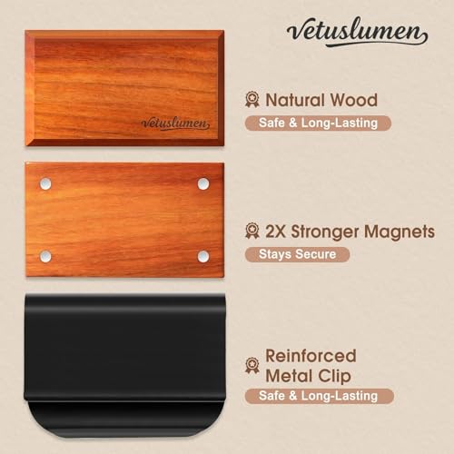 6 Pack Wood Car Air Freshener -3 Scents(Amber-Teak-Pine) Wooden Air Freshener, Natural Essential Oil Scents - Metal Clip Included - style: 6 Pcs-2