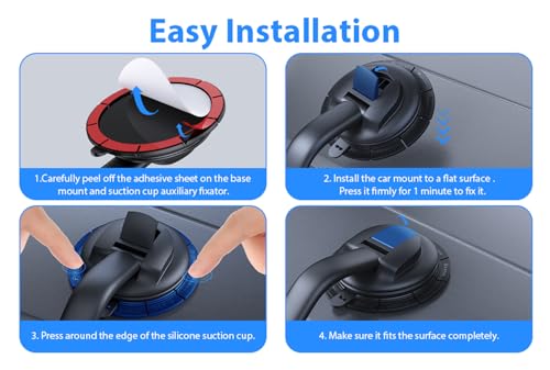 DOLYOFG for Magsafe Car Mount,【Strong Magnets & Low Profile】 Magnetic Phone Holder for Car Dashboard Windshield Universal Hands Free Car Phone Holder for iPhone 15 14 13 12 Pro Max Plus Android