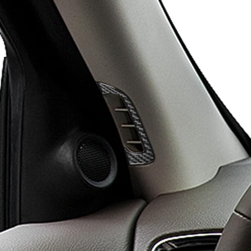 NVCNX Real Premium Carbon Fiber Accessories for Dodge Durango 2011-2020 2012 2013 2014 2015 2016 2017 2018 2019 Car Inner A Pillar Post Air Vent Cover Interior Trim Sticker Decal 2PCs - color: 2011-2020 Inner A Pillar Post Air Vent Trim