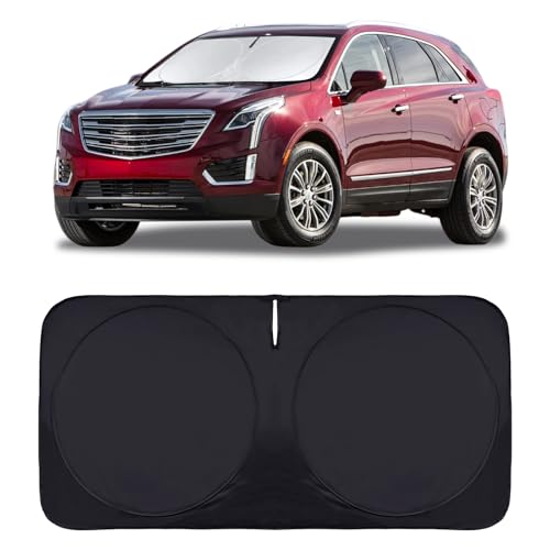 for Cadillac Escalade SRX XT5 XT6 STS DTS XT4 DeVille 2017 2018-2022 2023 2024 Windshield Sun Shade- Car Sunshades for Front Windows Shield Cover Custom Fit Cadillac SRX 2025 Accessories Sun Visor - size: for Cadillac Escalade XT5 XT6 2019-2024