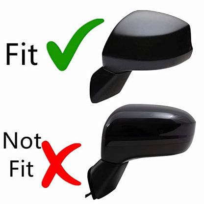 for Hon-da Civic 2012-2013 Carbon Fiber Side Mirror Cover Caps - Direct Replacement Style