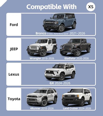 Car Umbrella Windshield Sun Shade Foldable, 5 Layers UV Block Coating, Umbrella Sunshade for Car Windshield, Sun Visor Fits for Jeep Wrangler/Gladiator, 4Runner/Land Cruiser(XS-55×24") - size: X-Small