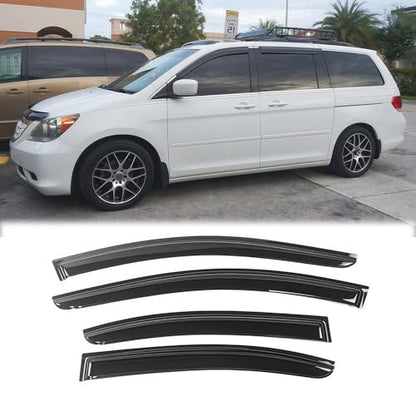 ‎94452 Sunproof Waterproof Side Window Wind Deflector, 4pcs Protective Replacements Rain Guards Set, Window Visor fit for 2018-2024 Honda Odyssey - size: 2018-2025 Honda Odyssey