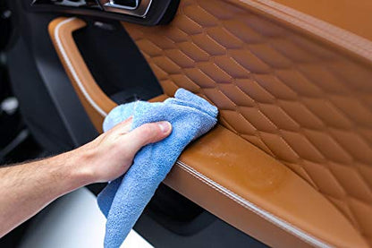 The Rag Company - Edgeless 300 - Microfiber Detailing Towels, Perfect for Removing Polishes, Sealants, and Glaze; Great for Interior Cleaning and Dirty Jobs; 300GSM, 16in x 16in, Light Blue (10-Pack) - color: Light Blue