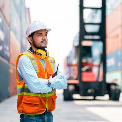 KAYGO Safety Vest with Pockets - High Visibility Reflective Vest ANSI Class 2 Construction Vest - color: Orange, size: XX-Large
