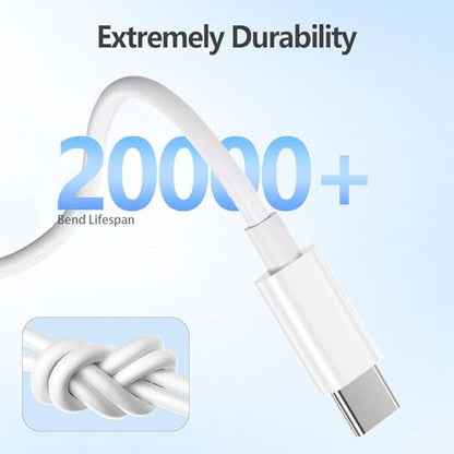 BWOGGJ Car Carplay USB C Cable for iPhone 17 16 15 Pro Max, iPhone Air, 17 16 15 Plus, iPhone 16e, 2Pack USB A to USB C Fast Charger Carplay USBC Cable Car Charging USB C Cord 3FT (White) - size: 60W 3FT 2Pack