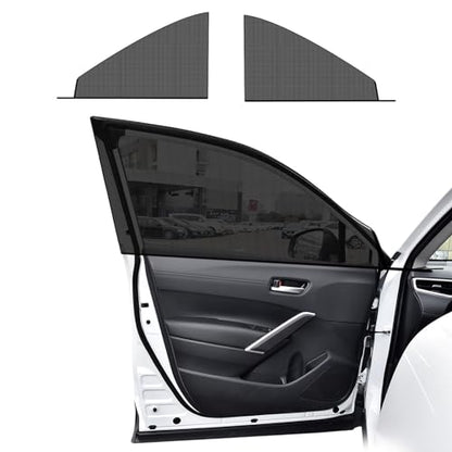 Ohleats 2 PCS Window Shades, Auto Front Rear Side Sun Shades for Block Heat & UV Protection, Breathable Mesh Baby Screen Covers, Universal Car Accessories (Front) - size: Car Front