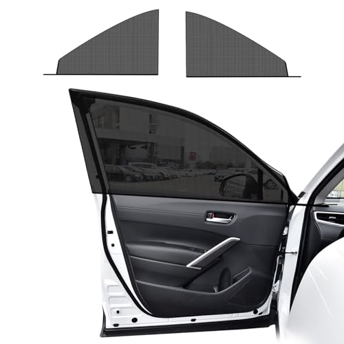 Ohleats 2 PCS Window Shades, Auto Front Rear Side Sun Shades for Block Heat & UV Protection, Breathable Mesh Baby Screen Covers, Universal Car Accessories (Front) - size: Car Front