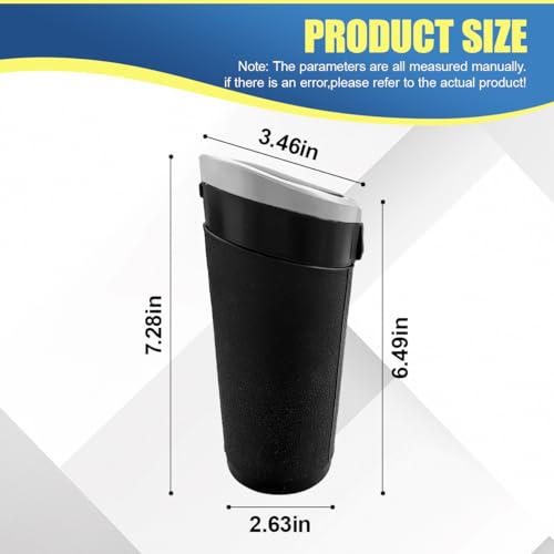 Car Cup Holder Trash Can with Lid, Leakproof Mini Auto Side Door Garbage Bin with Storage Bag, Universal Vehicle Interior Organizer Accessories for SUV, Sedan, Truck, Home, Office(Silver-2PCS) - size: Silver-2PCS