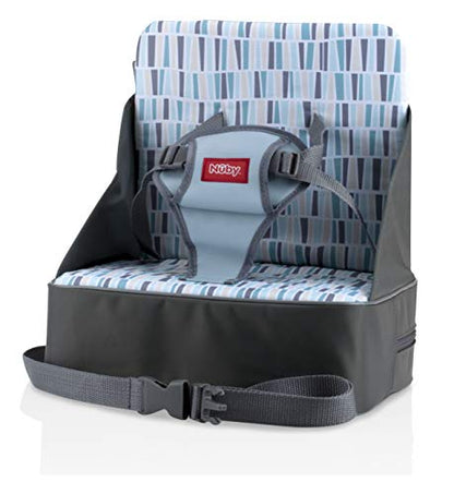 Nuby Easy Go Booster Seat - Travel Booster Seat for Babies and Toddlers - Holds Up to 35 Pounds - 9+ Months - Gray - color: Gray
