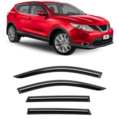 Voron Glass Tape-on Extra Durable Rain Guards for Nissan Rogue Sport 2017-2022, Window Deflectors, Vent Window Visors, 4 Pieces - 100434 - color: For Rogue Sport 17-22