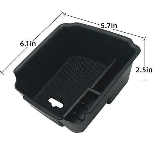 Compatible with VW Tiguan 2018 2019 2020 2021 2022 2023 2024 and 2022 2023 2024 VW Taos Center Console Tray Organizer Insert ABS Armrest Box Secondary Storage