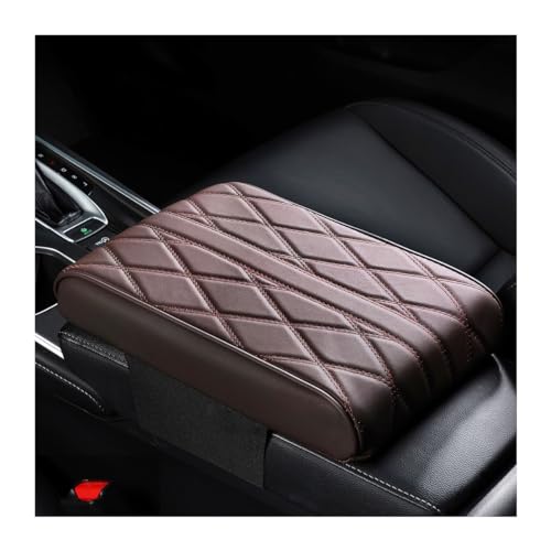 Osilly Car Armrest Cover, Auto Leather Waterproof Center Middle Console Cover Pad, Vehicle Memory Foam Armrest Seat Box Cushion Protector, Universal for SUV, Truck, RV and More (Coffee) - color: Coffee