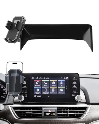 PZK Car Phone Mount for Honda Accord 2018-2022 Sport SE/EX/EX-L/Touring/LX Accessories 10th Gen Accord Only for 8-inch Screen 360° Rotation Auto Lock Phone Holder with Stroage Box Not Affect Vent - color: Auto Lock, size: Honda Accord 2018-2022 (8 inch)