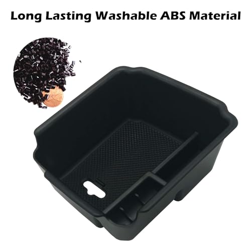 Compatible with VW Tiguan 2018 2019 2020 2021 2022 2023 2024 and 2022 2023 2024 VW Taos Center Console Tray Organizer Insert ABS Armrest Box Secondary Storage