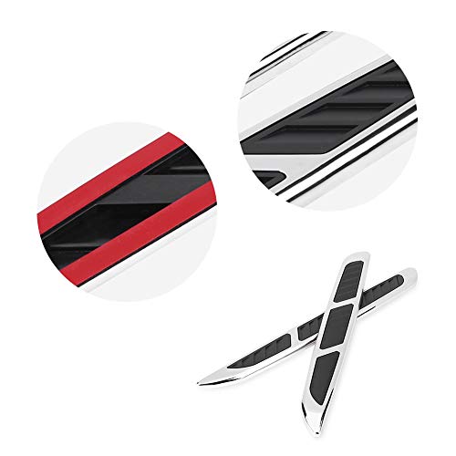 Hood Side Trim, 2pcs Car Exterior Hood Side Door Air Vent Cover Intake Grille Decorative Trim Sticker